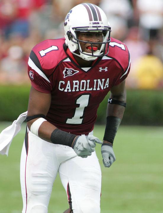 South Carolina wide receiver Alshon Jeffery runs a route during a game against Kentucky on Saturday, Oct. 10, 2009. The Vols' secondary hopes to shut down Jeffery, who last year helped the Gamecocks to a 38-24 win over UT.