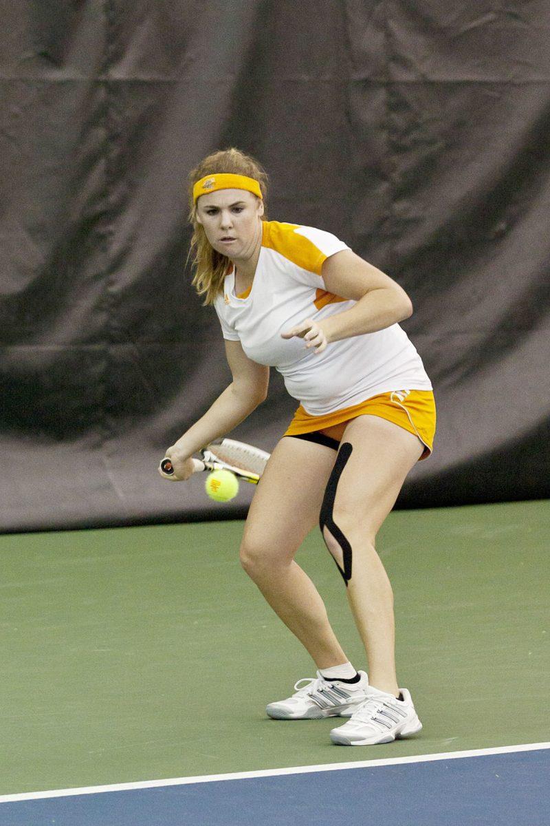 Brynn Boren prepares to swing against Florida on March 3. The Lady Vols play against Ole Miss on Friday after winning against South Carolina on Sunday.