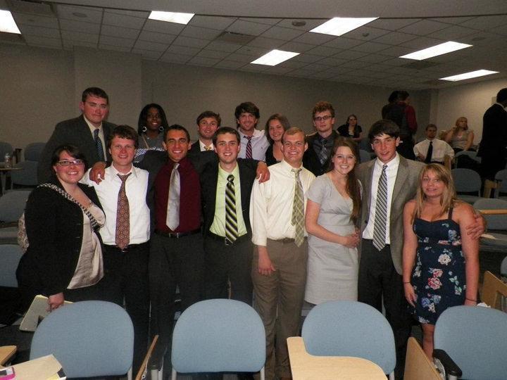 Students from the Tennessee Speech and Debate Society appear at the IPDA national tournament on April 14. UT performed well in its first showing at an IPDA event, giving the organization the confidence to focus on competing in five to six IPDA tournaments next year.