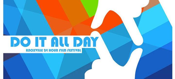 This is the logo for the 24-hour Do It All Day film festival.