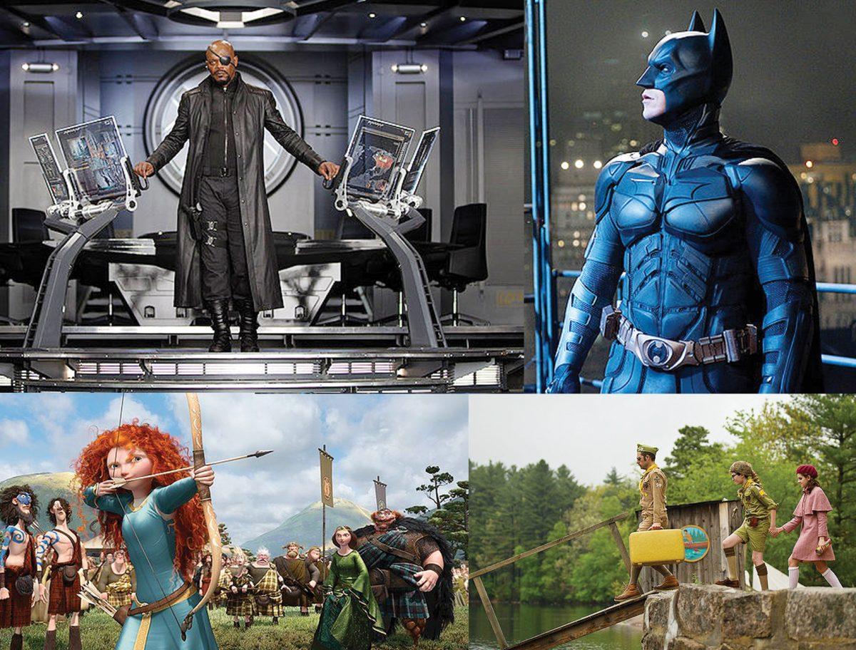 The Avengers, Dark Knight Rises, Brave, and Moonries Kingdom