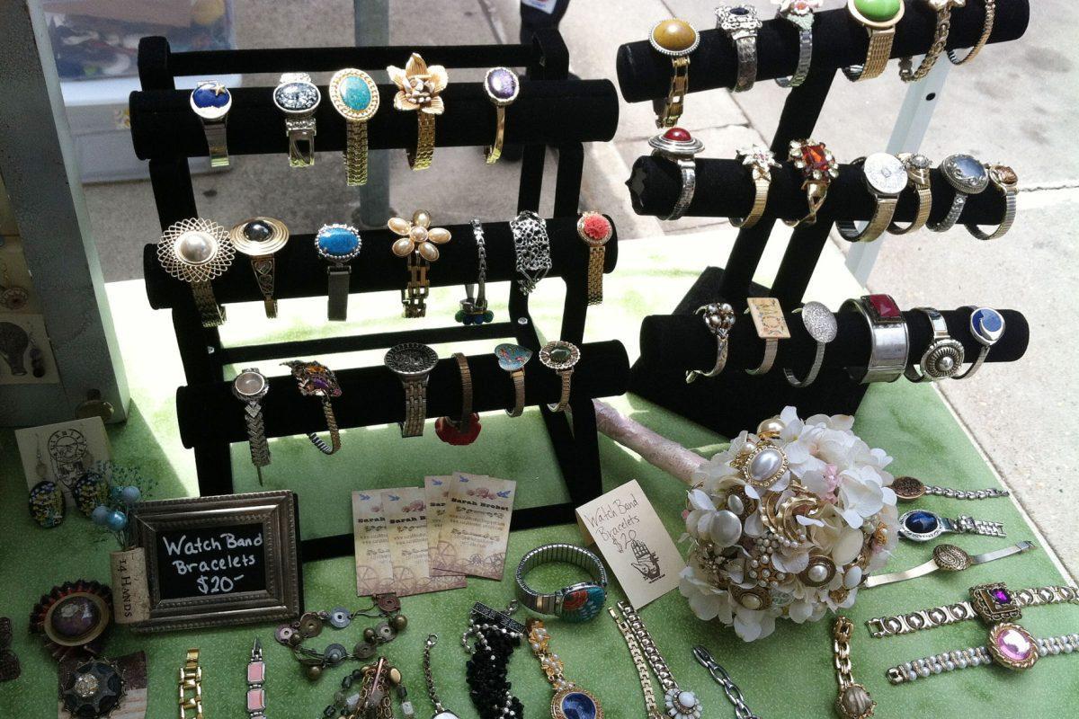 Examples of Sarah Brobst's jewelry.