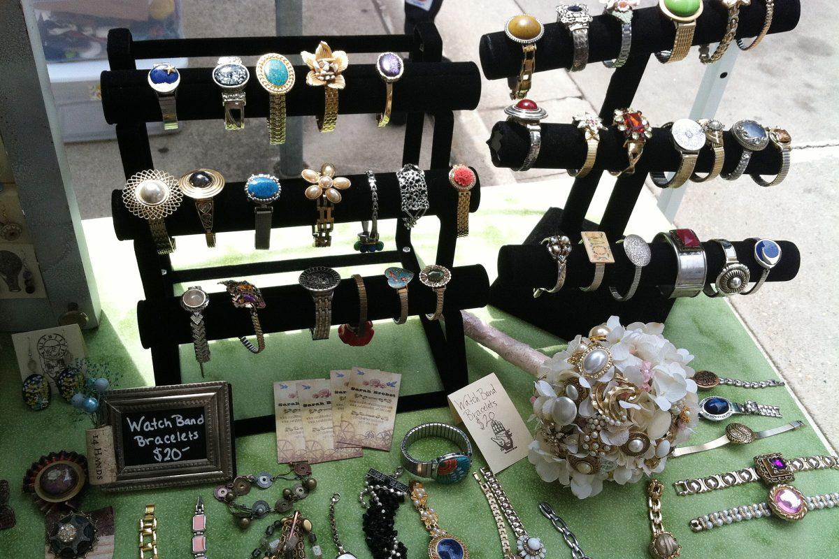 Examples of Sarah Brobst's jewelry.