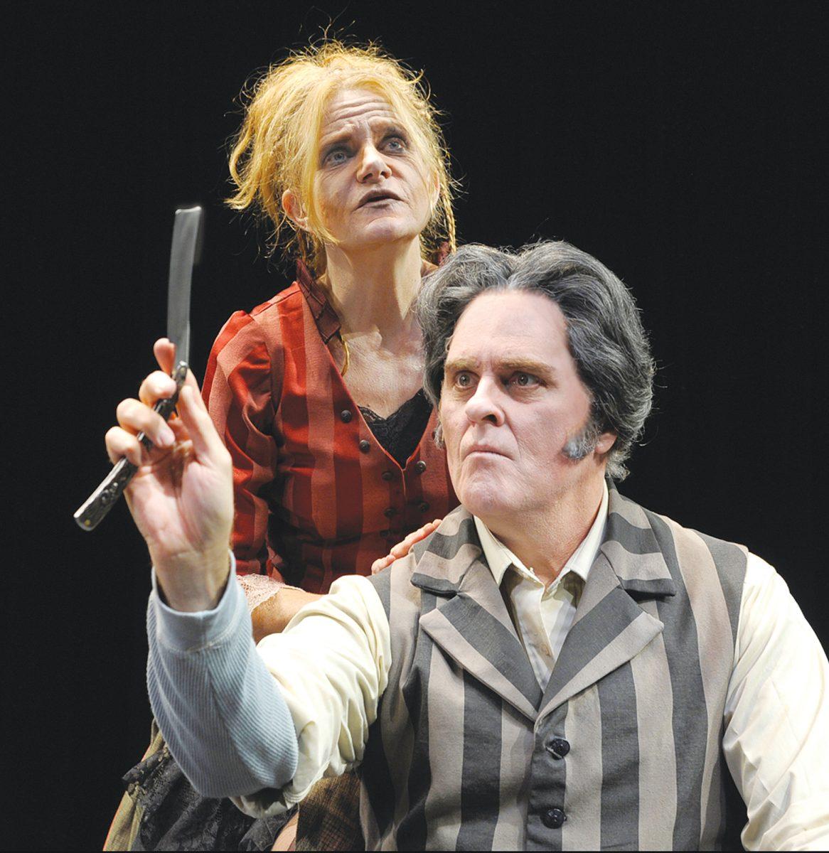 Dale Dickey (Mrs. Lovett) and Jeff Austin (Sweeney Todd)