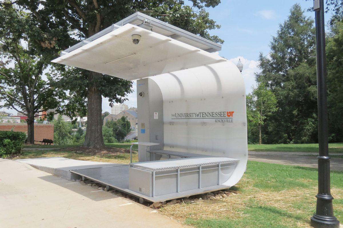 A new solar-powered charging station has been built in front of Perkins Hall on the hill. The structure has lighting and a wifi connection, as well as outlest to charge laptops and cell phones.