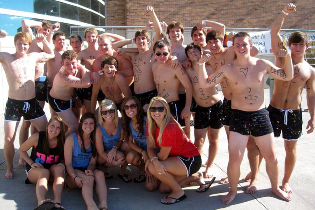 Anchor Splash, sponsored by Delta Gamma, is a week-long fundraising drive for their foundation and a local camp for visually impaired children.