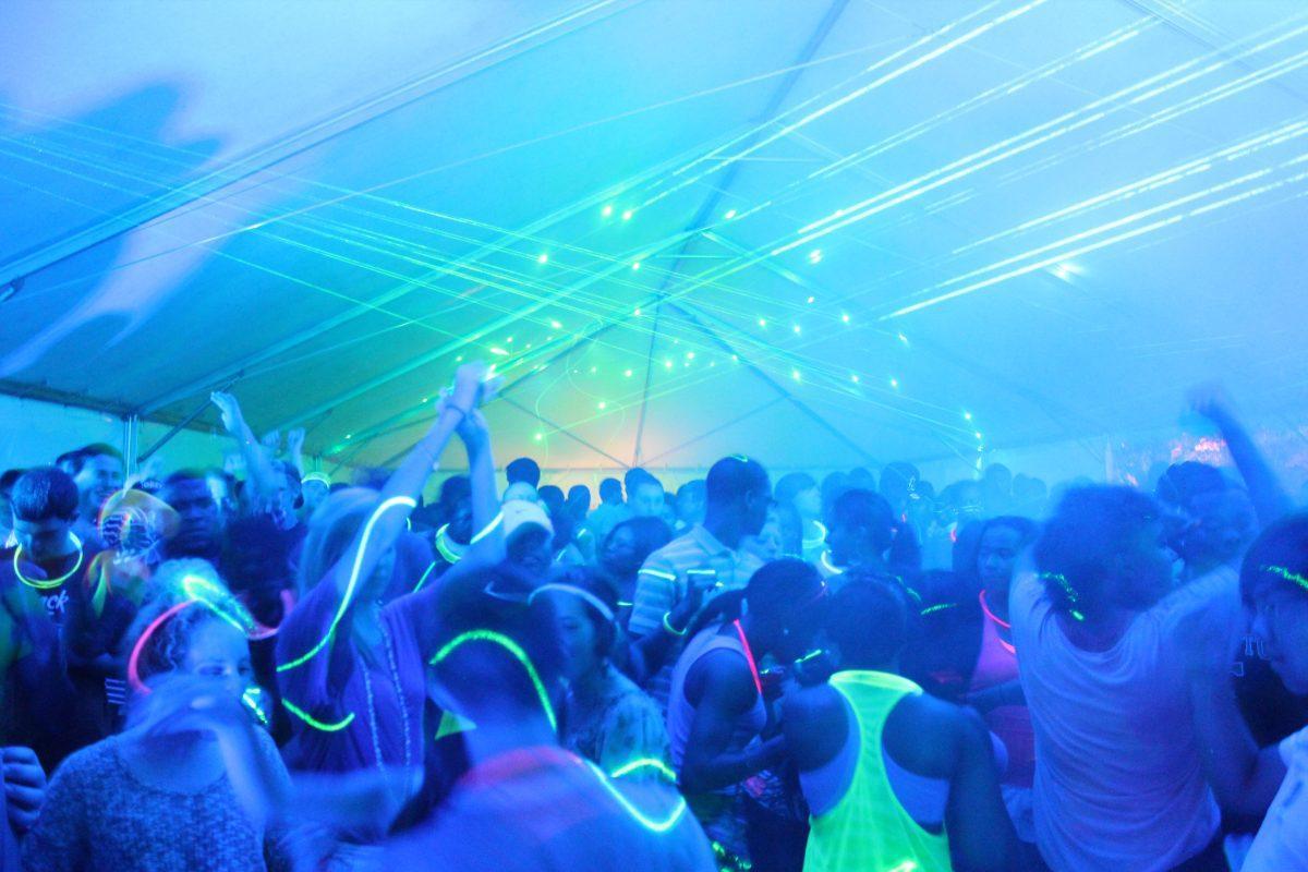 Students dance during the rave at Vol Night Long on Oct. 5.