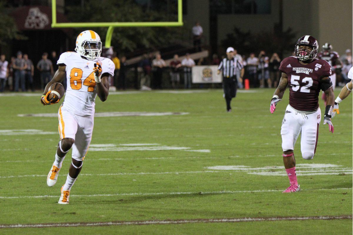 Cordarrelle Patterson runs the ball against Miss. St. on Oct. 13.