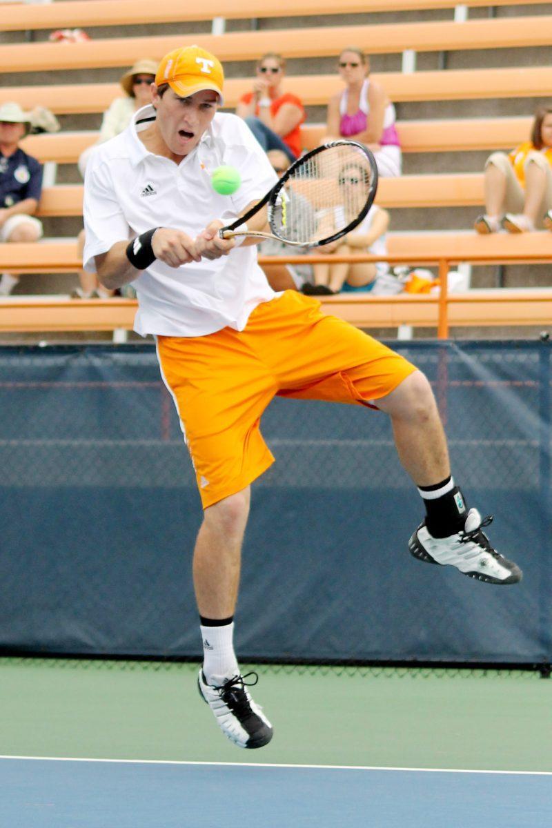Hunter Reese plays against Vanderbilt on March 30.