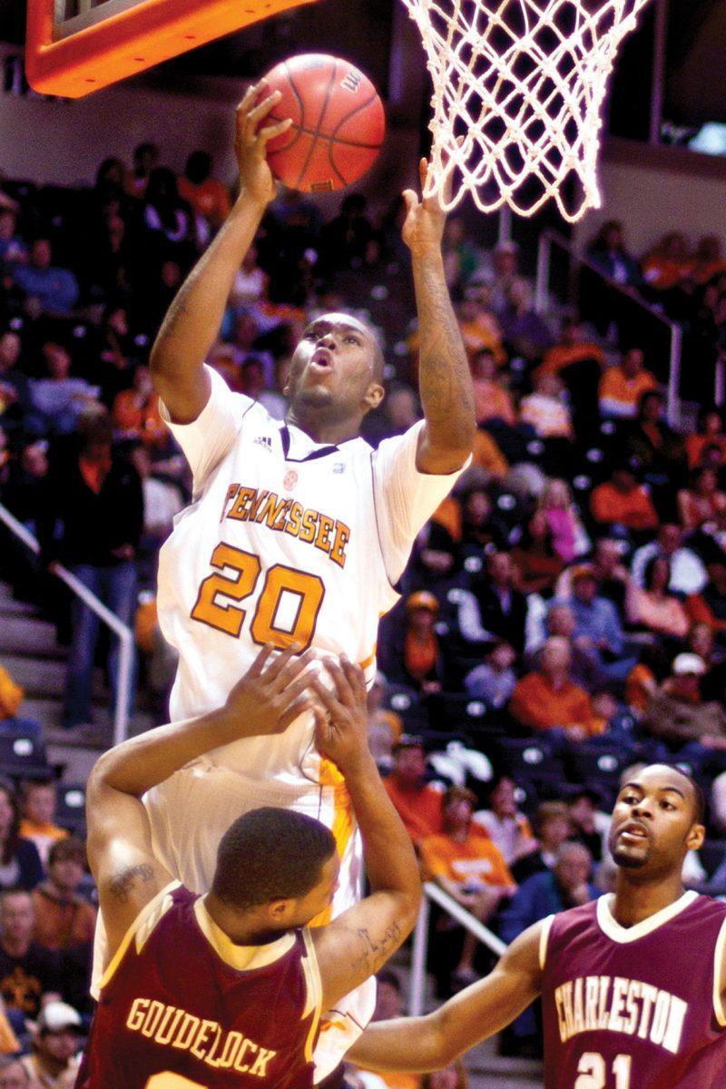 Kenny Hall jumps for a layup against Charleston in 2011.