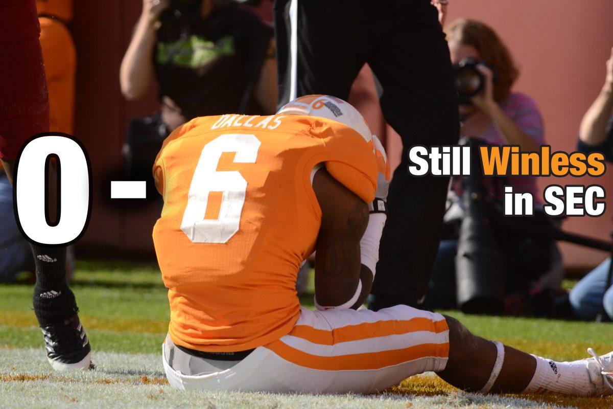 Saturday the Vols dropped their seventh consecutive conference game. This season, the Vols are winless in conference, carrying an 0-6 record.
