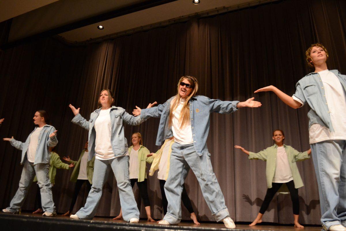 Sororities lip sync and choreograph for the “24th Annual Battle of the Bands” in the University Center Auditorium on Wednesday.