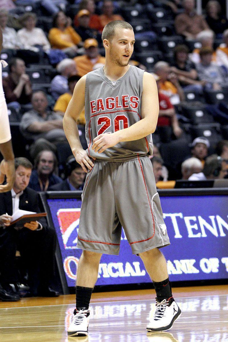 Nathan Guess plays against his third SEC opponent of his career and tallied six points on two 3-point shots.