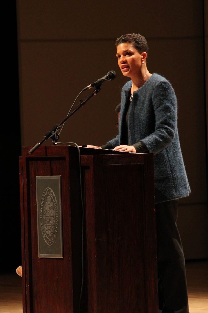 Alexander speaks about Jim Crow Laws on Tuesday.