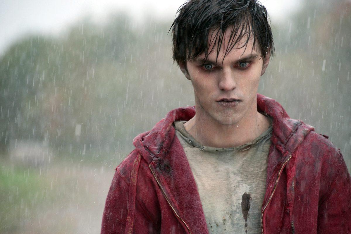 R, played by Nicolas Hoult, is a zombie in a future world where he feels he has to protect his new friend Julie from other ferocious zombies.