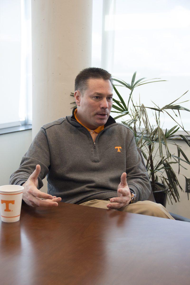 Butch Jones talks about social media and how he utilizes it with his team on Feb. 19.