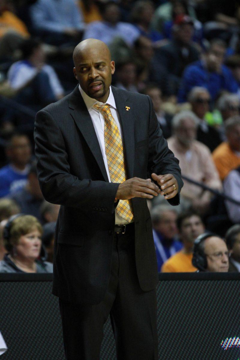 Coach Martin during Tennessee vs. Alabama.