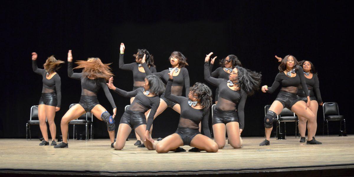 The Allure Dance Team performs at the '2012 Southeastern Homecoming Stompfest.'