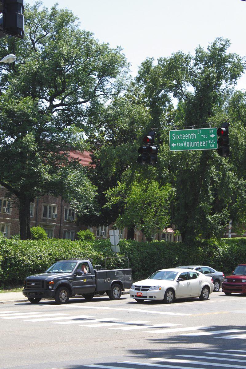 UT Board of Trustees has approved a plan to seek ownership of 4.3 miles of city-owned streets. This includes most of the streets between Neyland Drive and Cumberland Avenue, including Volunteer Boulevard, Andy Holt Avenue, and Lake Loudoun Boulevard. It also includes a one-block stretch of Thirteenth Street between White and Cumberland Avenues.