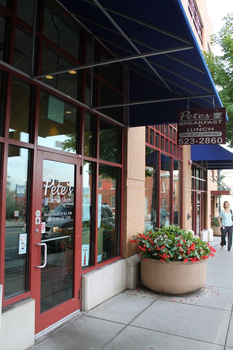 Pete's Coffee Shop, family owned and serving downtown for 27 years, is located on the corner of Union Ave. and Locust St. The shop offers comfort food, fresh-prepared sandwiches, salads and homemade soups.