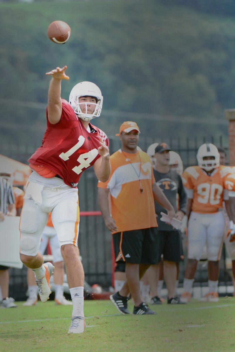 Junior quarterback Justin Worley is one of four candidates in the running to start Saturday's season opener against Austin Peay.