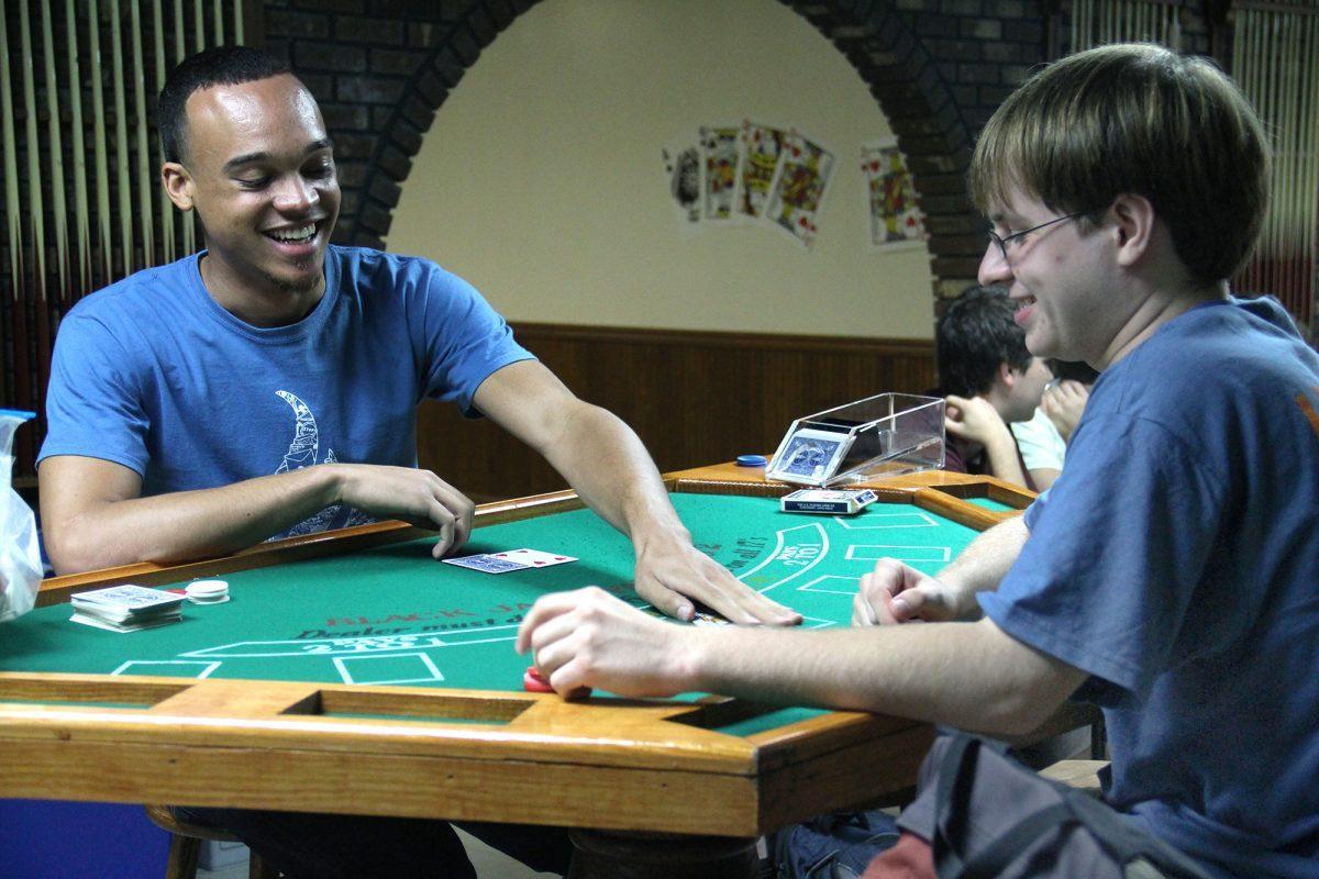 KnoxVegas Casino Night, a Welcome Week event held in the University Center on Aug. 23, offered an entertaining opportunity for students to try their hand at Blackjack, Roulette or poker.