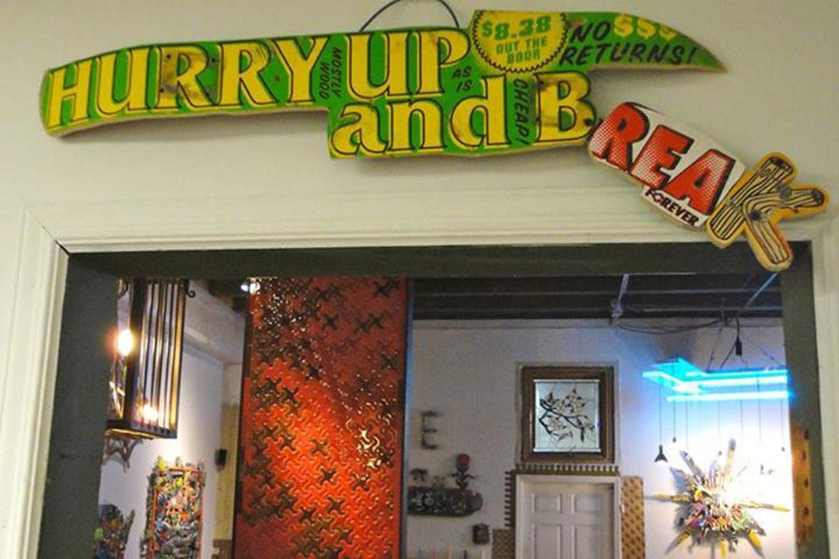 Artist and Skateboarder Trey McReynolds presents "Hurry Up and Break Skateboard Art" where he exhibits his first collection of artwork made out of broken skateboards during First Friday on Sept. 6.