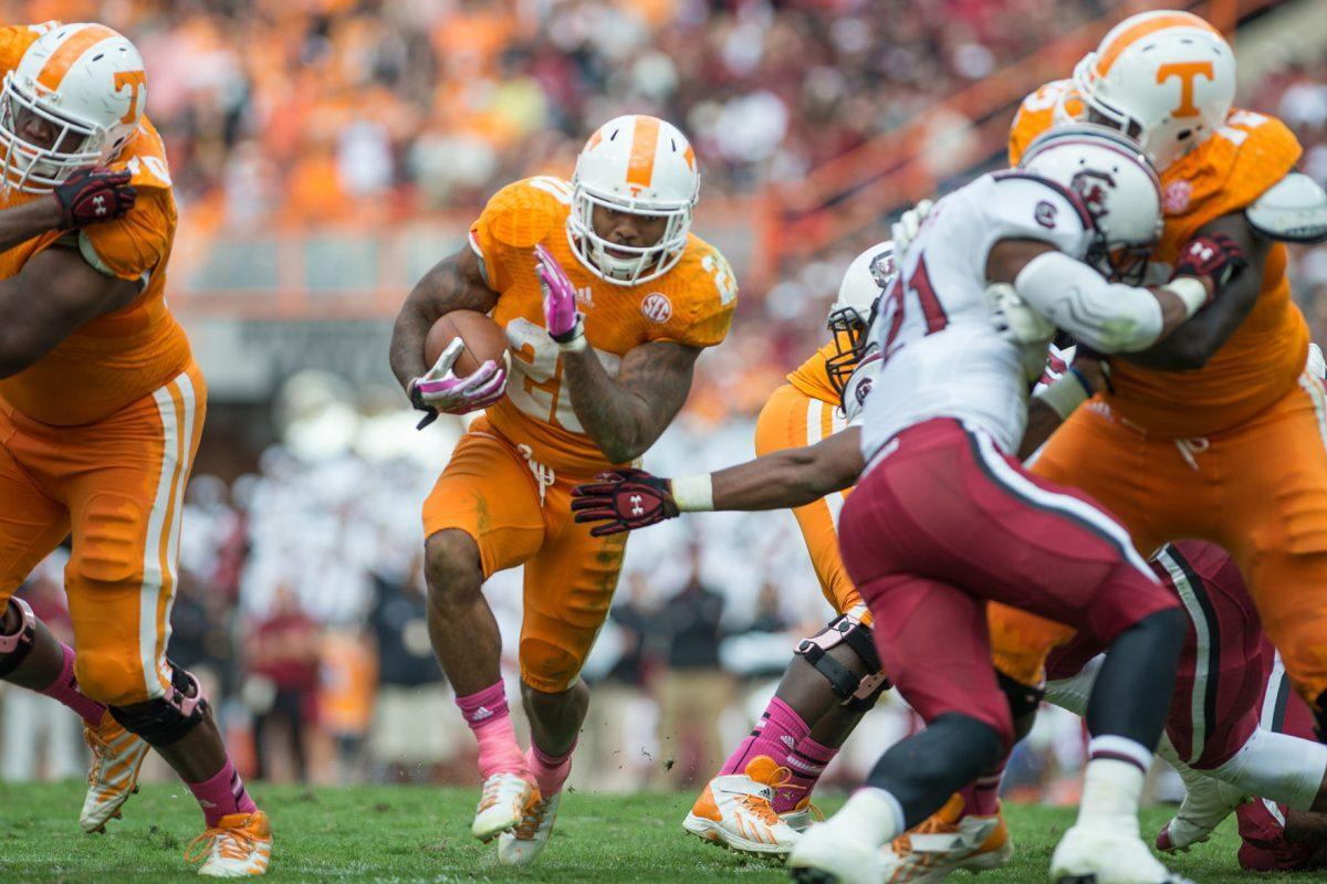 UT beat South Carolina 23 to 21 on Oct. 19.