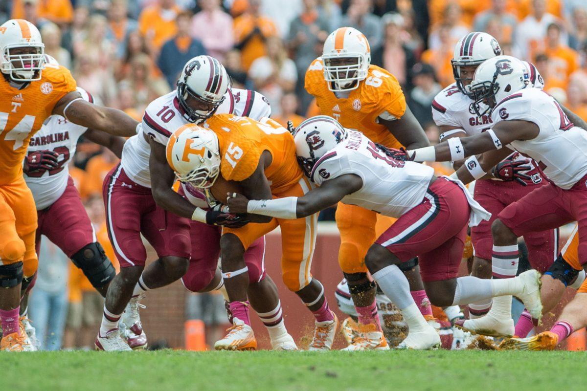 UT beat South Carolina 23 to 21 on Oct. 19.