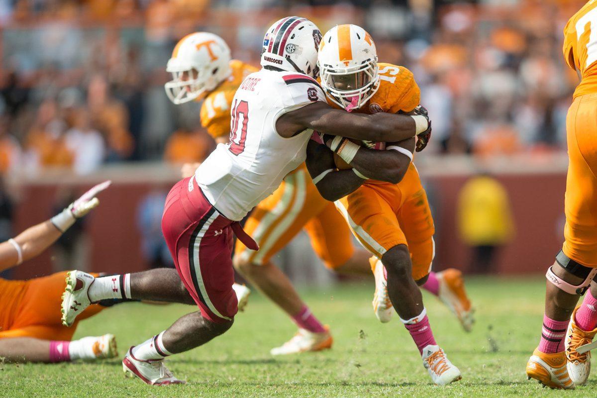 UT beat South Carolina 23 to 21 on Oct. 19.