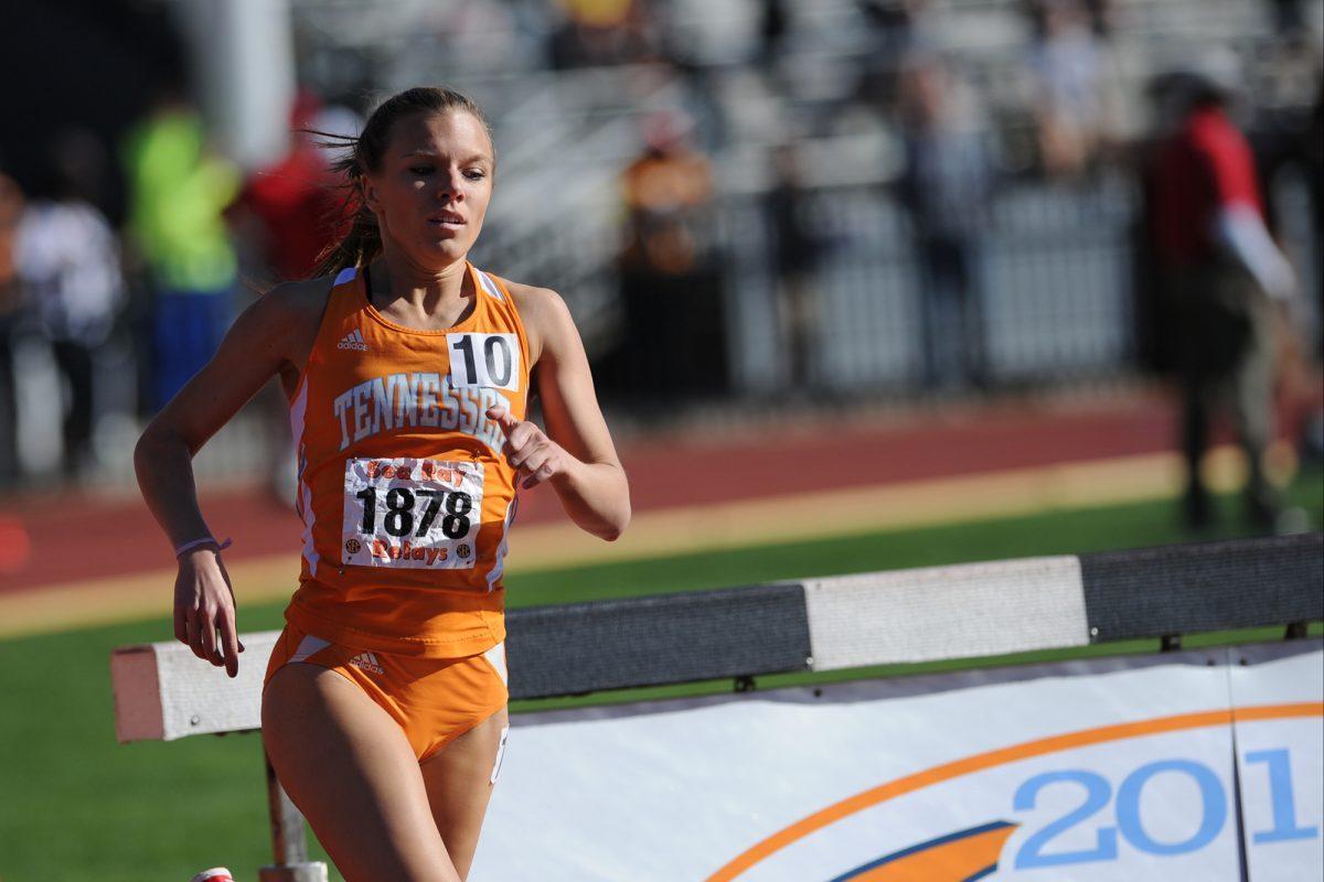 Kelsey Kane runs during the 47th annual Sea Ray Relays on April 12.