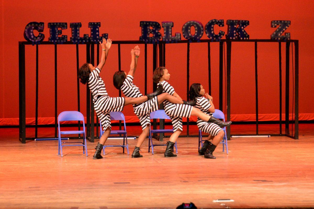 UT's Zeta Phi Beta competes as prisoners of cell block Z during the 14th anncual homecoming Stompfest on Nov. 9.