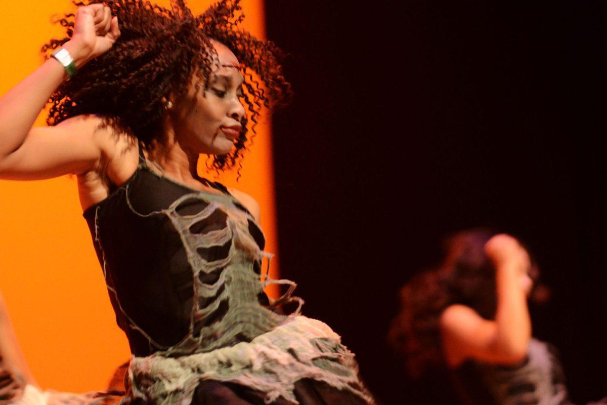 UT's Allurce Hip Hop Dance team performs a zombie-themed routine at the 14th annual homecoming Stompfest on Nov. 9. at the Knoxville Coliseum.