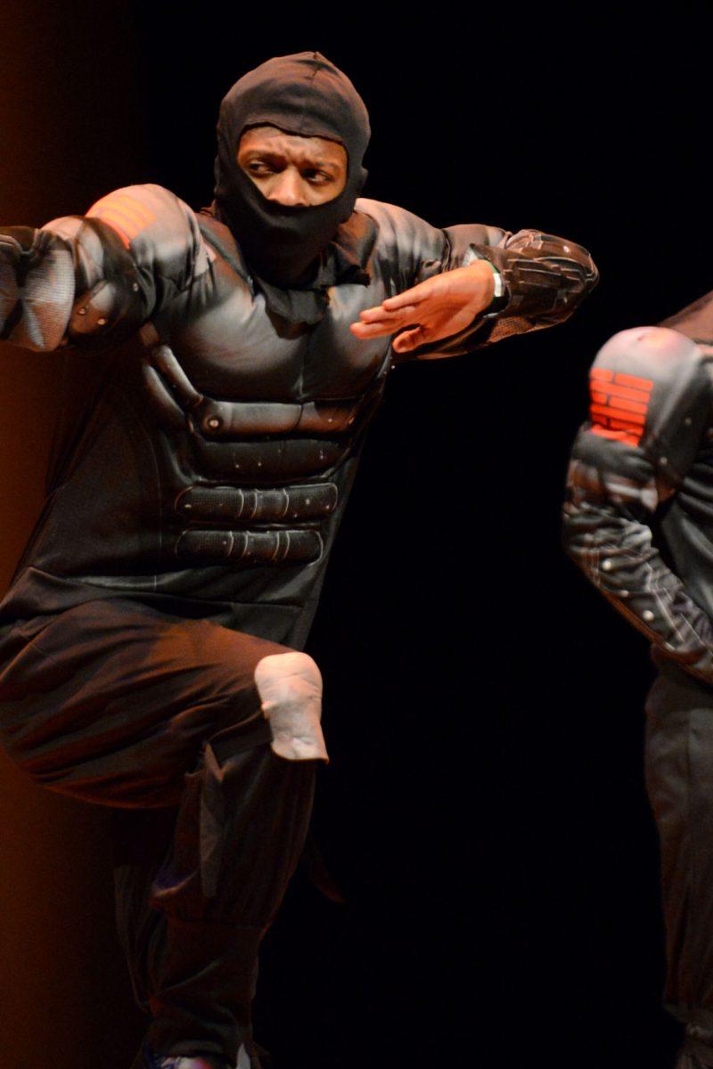 Kappa Alpha Psi Fraternity competed as the ninja nupes at the 14th annual homecoming Stompfest on Nov. 9.