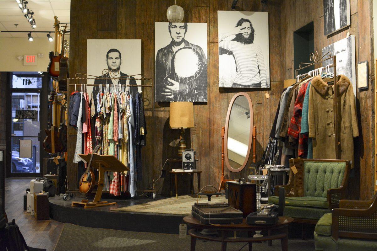 Along with instruments, The Parlor offers a variety of vintage clothing and accessories.