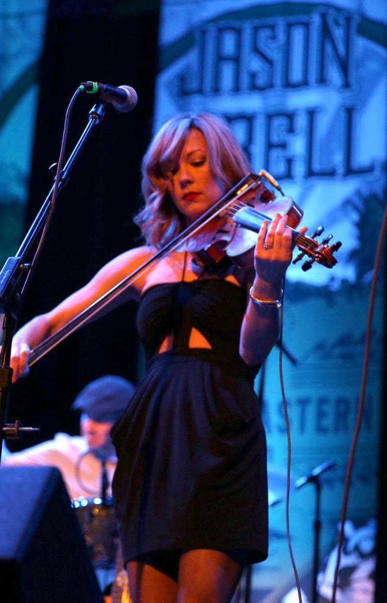 Amanda Shires, Jason Isbell's wife and solo artist, plays violin on Jan. 21 at the Bijou Theatre.