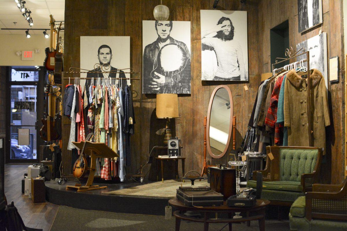 Along with instruments, The Parlor offers a variety of vintage clothing and accessories.