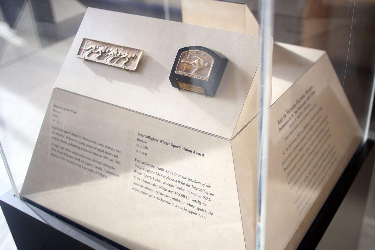 The Art of Winter Olympics Sports, inside McClung Museum, displays sculptures made by R. Tait McKenzie (1867-1938) on Tuesday. McKenzie created nearly 400 works in his lifetime.