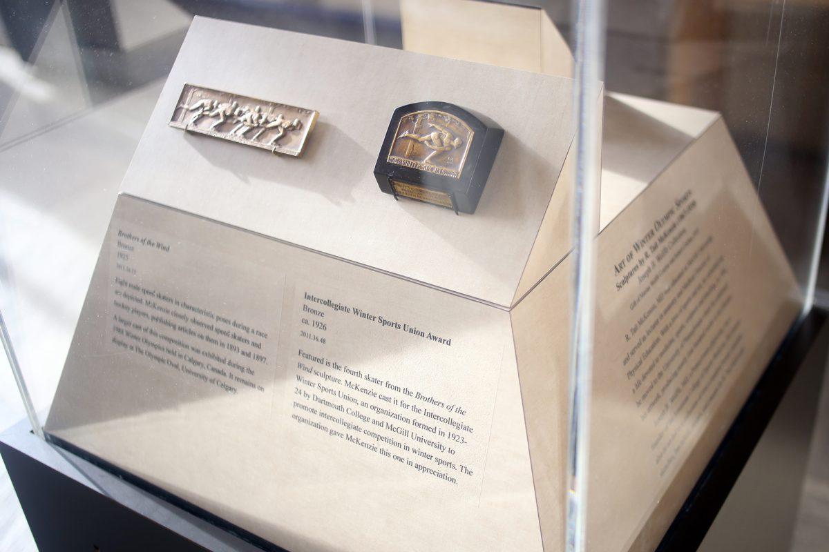 The Art of Winter Olympics Sports, inside McClung Museum, displays sculptures made by R. Tait McKenzie (1867-1938) on Tuesday. McKenzie created nearly 400 works in his lifetime.