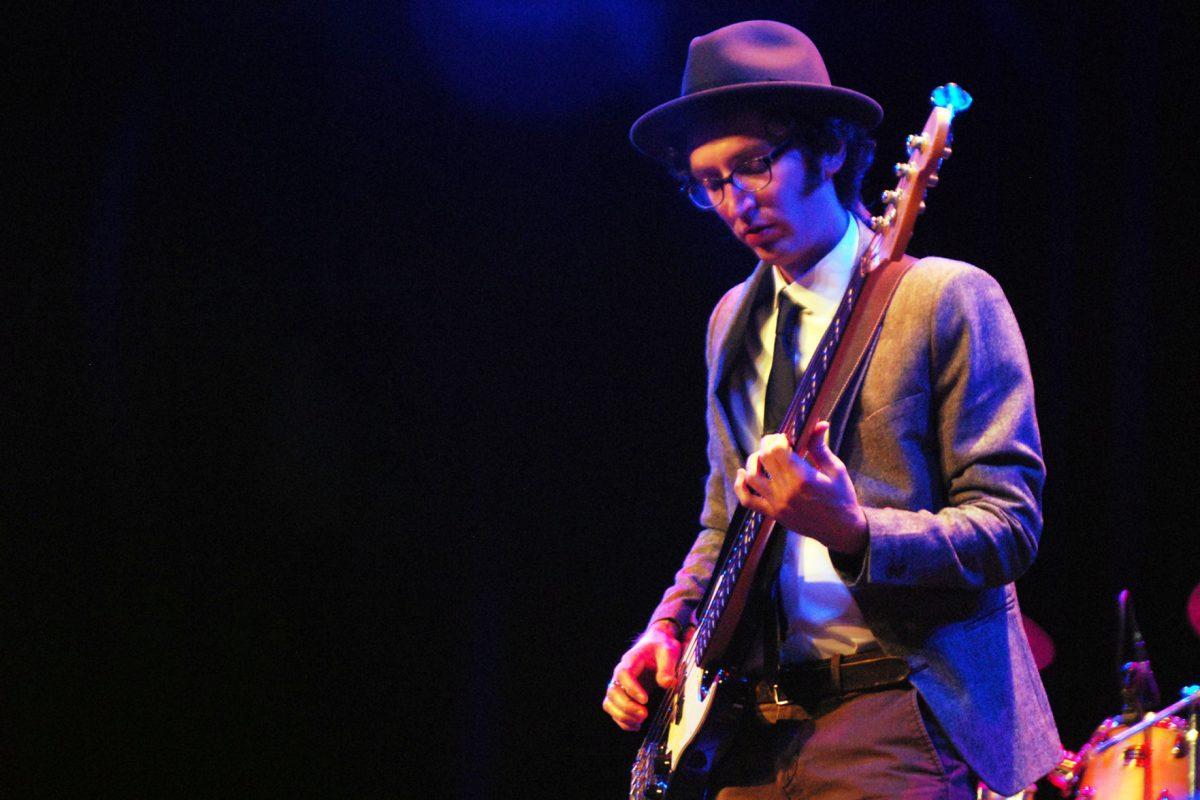Bassist Jesse Phillips performs with St. Paul and the Broken Bones on Wednesday at the Bijou Theatre.
