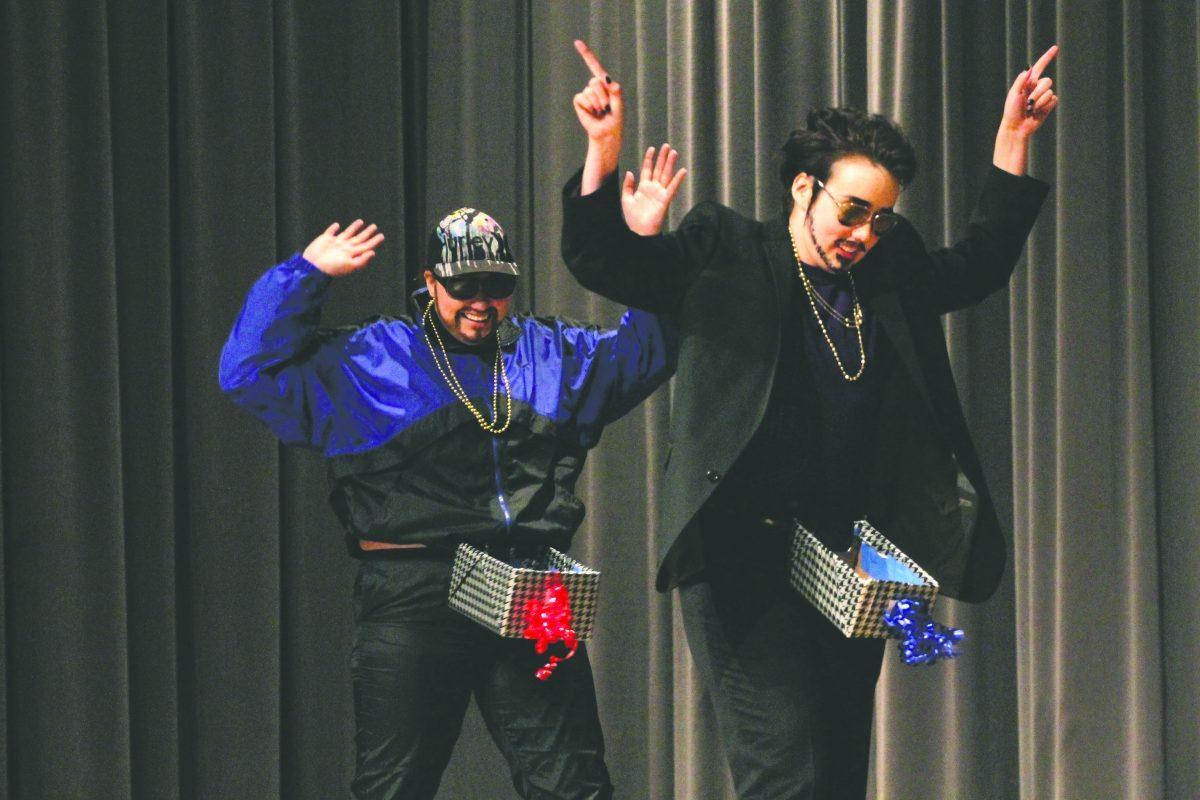 Students perform a parody of Lonely Island's song "D*** in a Box"at the Lambda Student Union's Annual Drag show on Apr. 15, 2013. The event was co-sponsored by the organizers of UT's Sex Week.