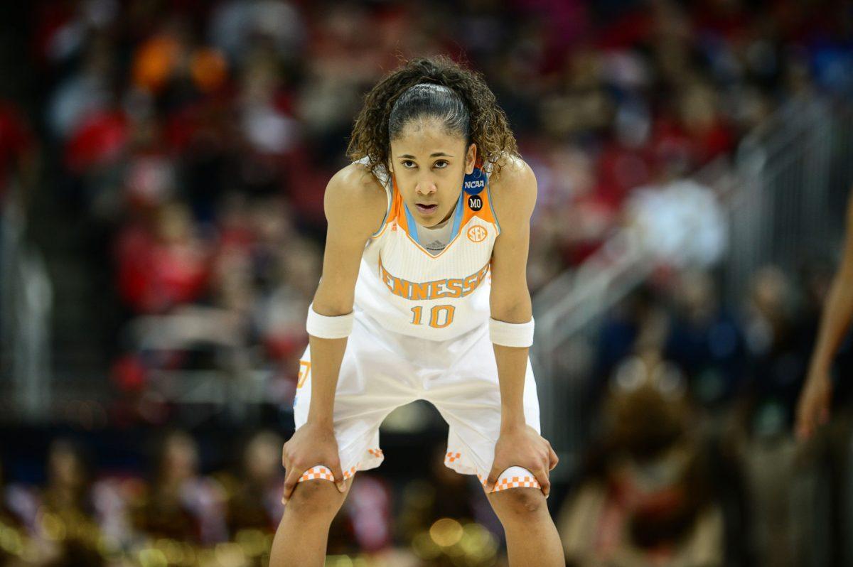 Senior guard Meighan Simmons ended her college career with a loss to Maryland, also ending the Lady Vols' "Grind for Nine" national championship hopes.
