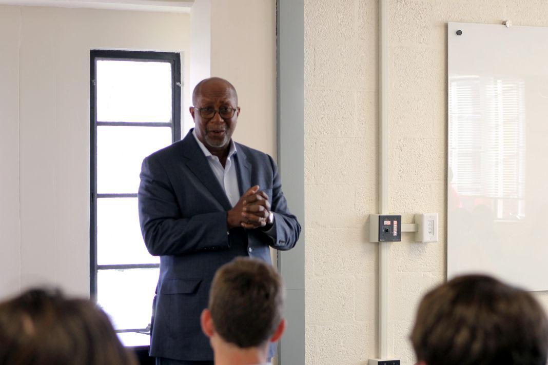Ron Kirk, former U.S. Trade Ambassador in President Obama's cabinet gives a seminar about nuclear energy in UT's Bredesen Center with CASEnergy Coalition on March 27.
