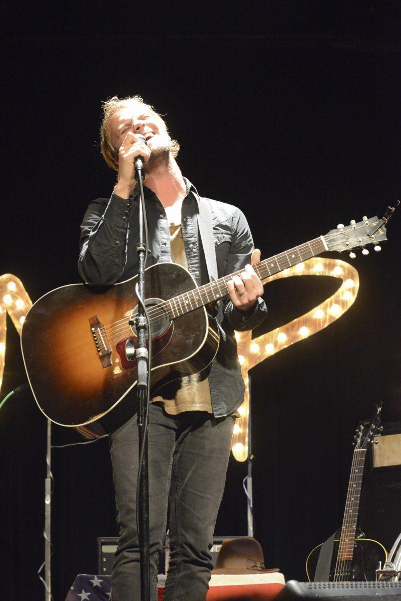 Andrew Ripp bellows his songs to the crowd on Saturday at The Square Room. Musician Garrett Sale and the band Judah &amp; the Lion performed as the opener for Ripp.