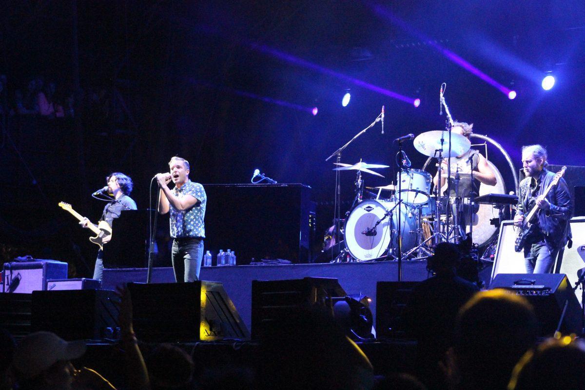 The Killers take the stage at the 2014 Hangout Music Festival as headliners.