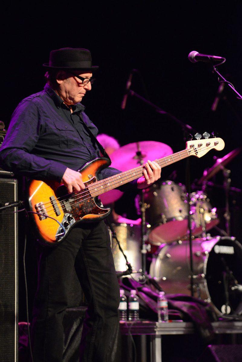 Bassist Fred Smith of Television performs at the Tennessee Theatre on Saturday.