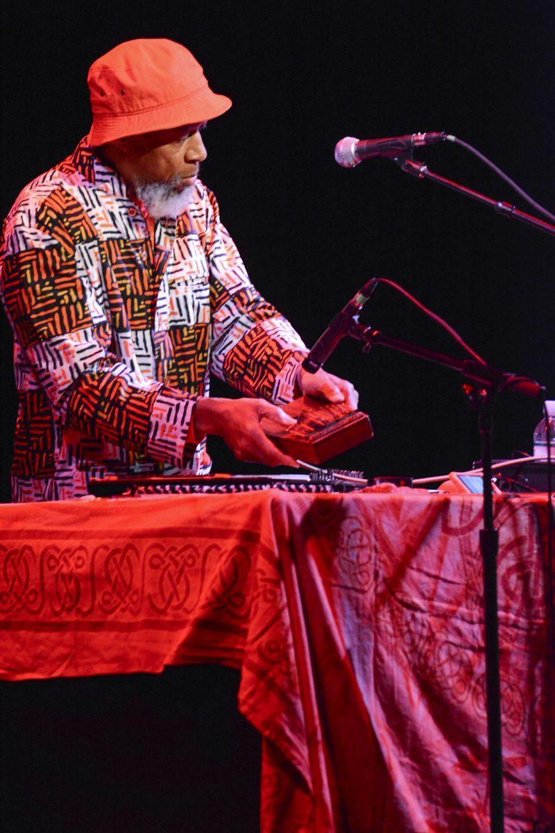 Laraaji performs at the Bijou Theatre on Saturday as part of the Big Ears Festival.