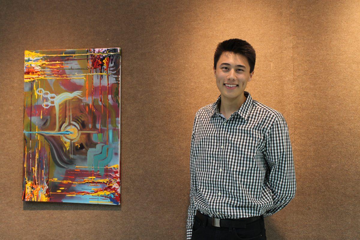 Alex Houck, a senior in College Scholars studying neuropathology and neurolinguistics, poses for a photo at the UC on March 31. Houck recently won the Fulbright grant along with Avery Dobbs, senior in political science.