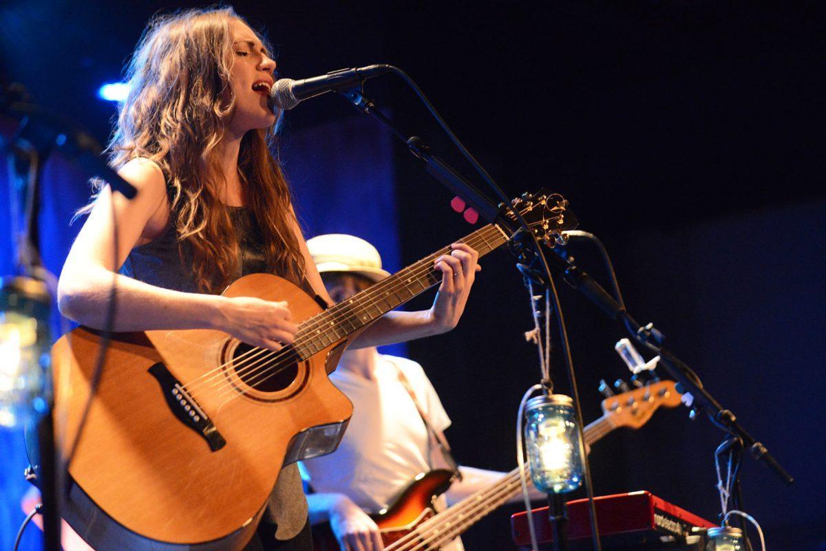 Callie Cryar of The Vespers serenades the crowd during the band's performance at the Square Room on Thursday.