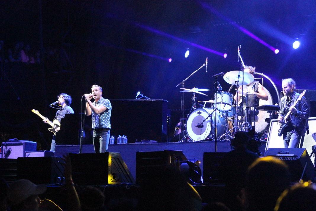 The Killers take the stage at the 2014 Hangout Music Festival as headliners.